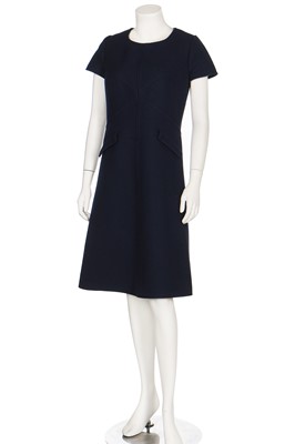 Lot 261 - A Pierre Cardin printed puckered silk dress, mid 1960s