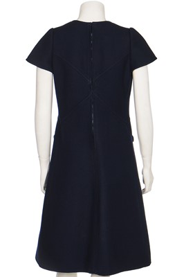 Lot 261 - A Pierre Cardin printed puckered silk dress, mid 1960s