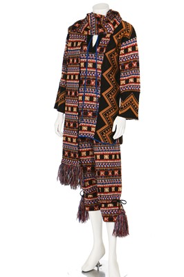 Lot 153 - A Bill Gibb knitted three-piece ensemble, ‘Byzantine’ collection, A/W 1976-77