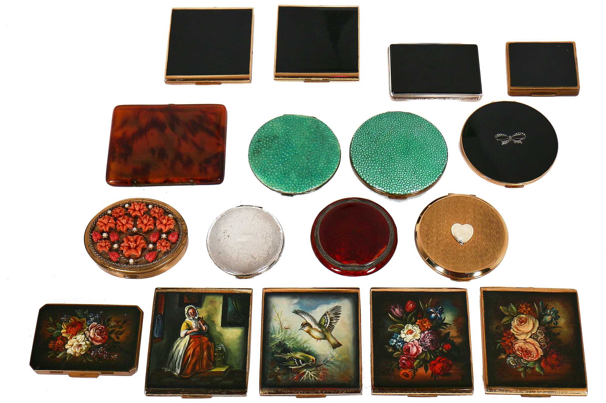 Lot 266 - A collection of Stratton and other compacts,