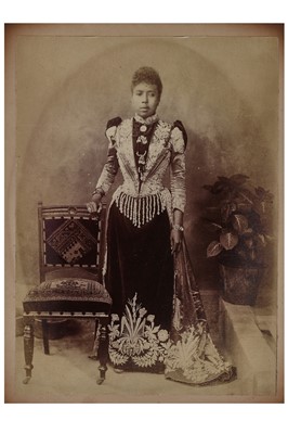 Lot 51 - Fashion, photos and ephemera relating to the Queen of Madagascar - Ranavalona III  and Princess Ramasindrazana, 1895-1924