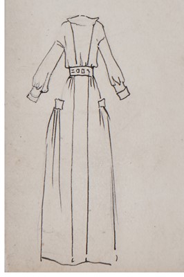 Lot 61 - A Lucile fashion sketch ''Miss Ragtime'' for the 1917 Sears Roebuck catalogue