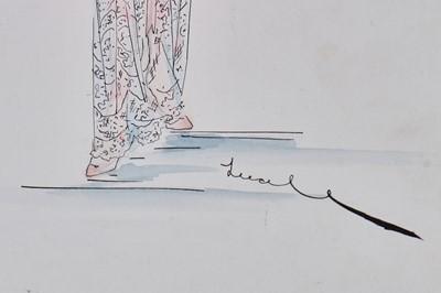 Lot 60 - Two Lucile fashion sketches, 1916