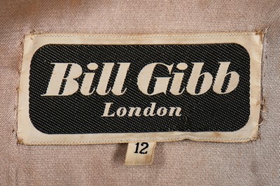 Lot 156 - A Bill Gibb leather and plush two-piece ensemble, circa 1972