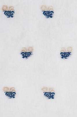 Lot 413 - A woven muslin square shawl circa 1810