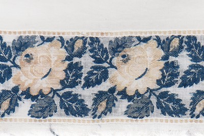 Lot 413 - A woven muslin square shawl circa 1810