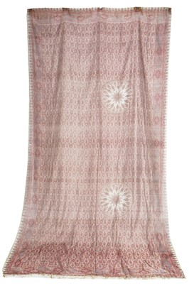 Lot 425 - Two printed gauze long shawls, 1855-65