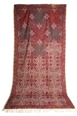 Lot 426 - Two printed wool long shawls, circa 1860