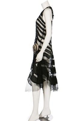 Lot 68 - A Lanvin couture  'Marguerite de la Nuit' black tulle dress, 1928