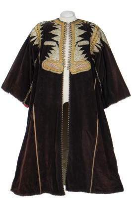 Lot 316 - A good embroidered velvet kaftan, Tétouan, Moroccan, North African, circa 1900