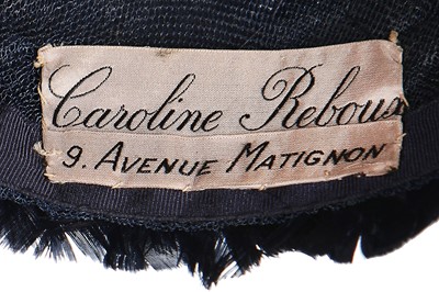Lot 83 - Two Caroline Reboux hats, circa 1936