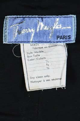 Lot 188 - A Thierry Mugler burgundy vinyl 'spike' jacket, Spring-Summer, 1990