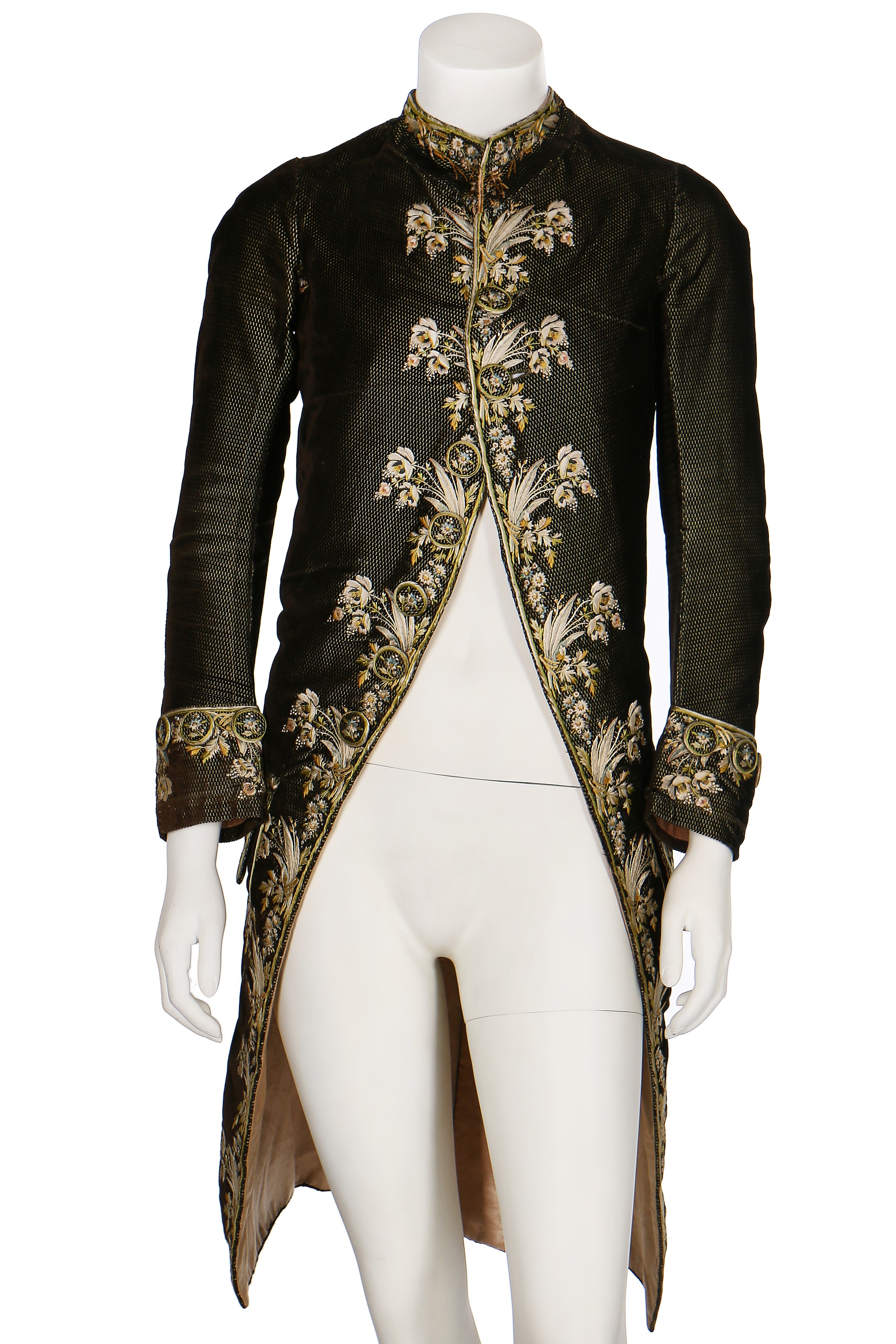 Lot 34 - A gentleman's finely-embroidered tailcoat,