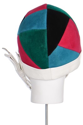 Lot 149 - A rare Yves Saint Laurent 'Mondrian' helmet, 1965