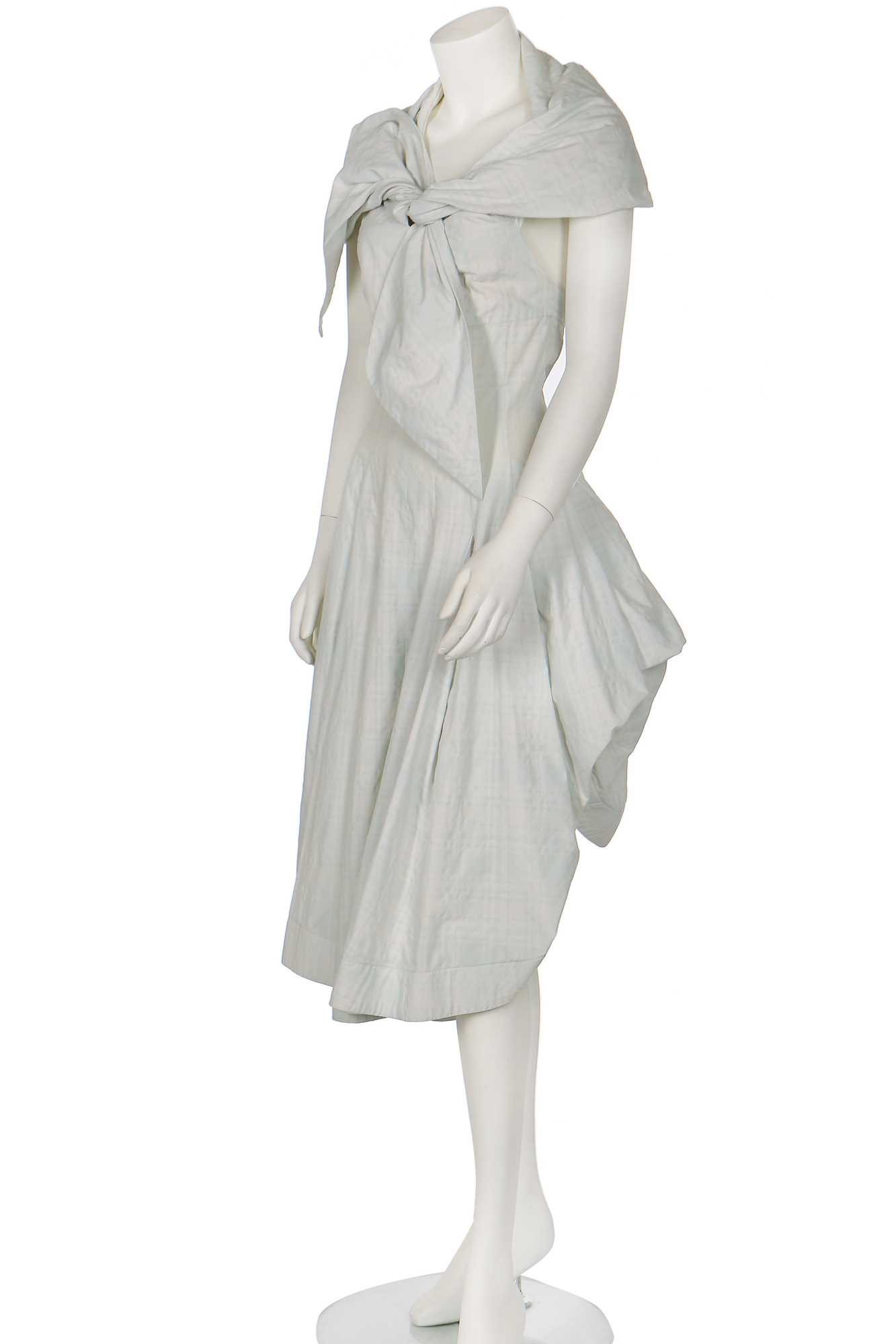 Lot 197 - A John Galliano pastel plaid cotton dress,
