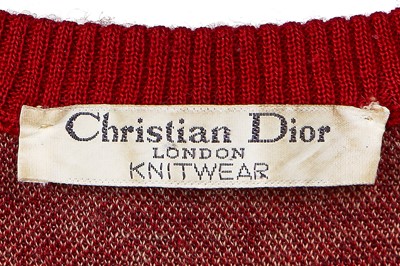 Lot 158 - A Christian Dior monogrammed knitted wool jersey ensemble, circa 1971