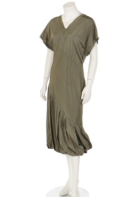 Lot 193 - A John Galliano bias-cut grey viscose dress, Spring-Summer 1987