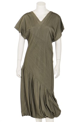 Lot 193 - A John Galliano bias-cut grey viscose dress, Spring-Summer 1987