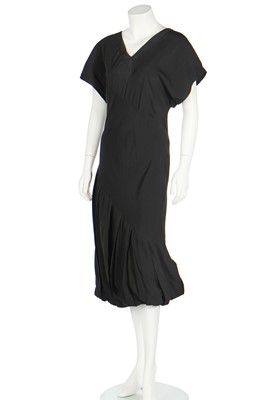 Lot 187 - A John Galliano bias-cut black viscose dress, Spring-Summer 1987