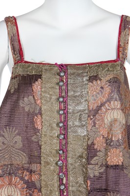 Lot 266 - A brocaded silk Sarafan, Russian, early 19th century