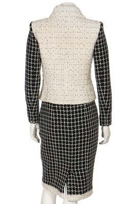 Lot 12 - A Chanel contrasting monochrome tweed suit, Pre-Fall 2017