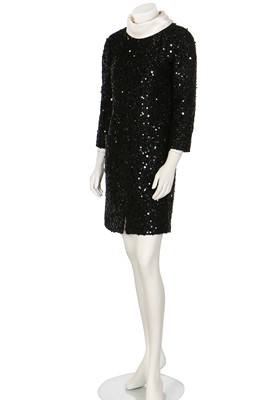 Lot 13 - A Chanel sequinned black fantasy-tweed dress, Autumn-Winter 2017-18