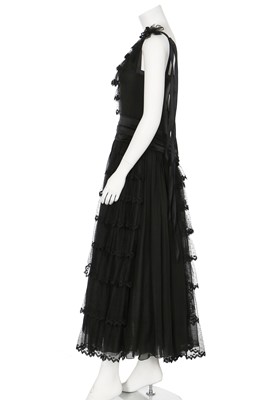Lot 14 - A Chanel black silk and spandex blend dress,  Spring-Summer 1999