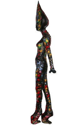 Lot 296 - A Lady Gaga-worn 'Floral Alien' leather ensemble by Karina Akopyan, 2017