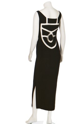 Lot 212 - A Sybilla black crêpe dress with cutaway back, Spring-Summer 1991