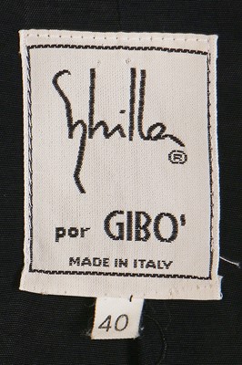 Lot 213 - A Sybilla black and ivory crêpe 'Cow' jacket, Autumn-Winter 1991-92