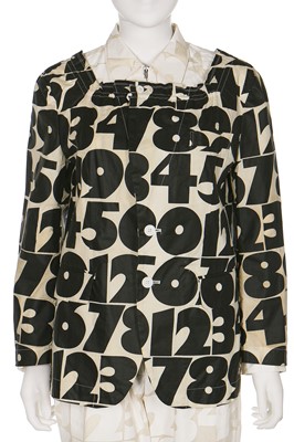 Lot 286 - A Rei Kawakubo/Comme des Garçons printed numeral ensemble 'Ethnic Couture' collection, Spring-Summer, 2002