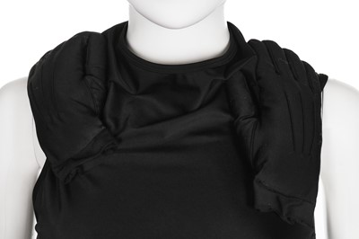Lot 291 - A Rei Kawakubo/Comme des Garçons black jersey 'Curiosity' collection dress, Autumn-Winter 2007-08