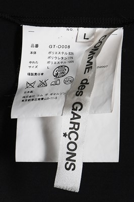 Lot 291 - A Rei Kawakubo/Comme des Garçons black jersey 'Curiosity' collection dress, Autumn-Winter 2007-08