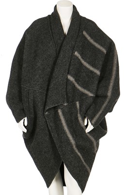 Lot 267 - An Issey Miyake knitted wool cocoon coat,  late 1970s-early 80s