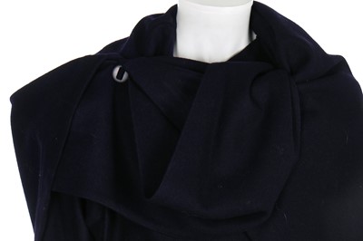 Lot 269 - An Issey Miyake navy wool cape/coat, 1983