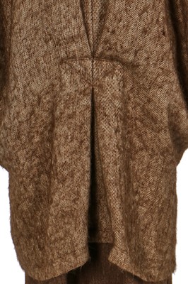 Lot 271 - An Issey Miyake tan mohair flecked coat, Autumn-Winter 1984