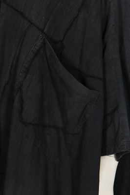 Lot 268 - A rare and early Rei Kawakubo/Comme des Garçons  distressed-effect shirt-dress, probably Spring-Summer, 1983