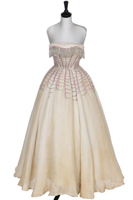 Lot 94 - A Maggy Rouff beaded ballgown, mid 1950s