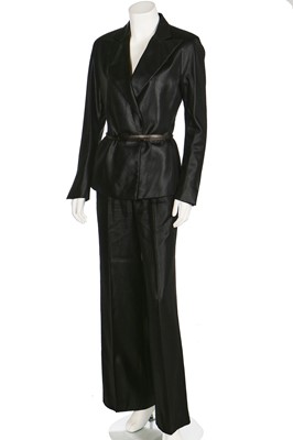 Lot 223 - A Tom Ford for Gucci monogrammed velvet 'pyjama' suit, Autumn-Winter 1997-98