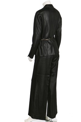 Lot 223 - A Tom Ford for Gucci monogrammed velvet 'pyjama' suit, Autumn-Winter 1997-98