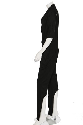 Lot 237 - An Alexander McQueen black cotton jumpsuit, 'The Eye' collection, Spring-Summer 2000