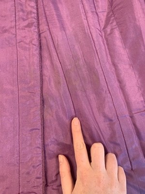 Lot 214 - A Chanel mauve bouclé wool suit, 1990s