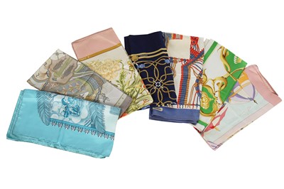 Lot 176 - A group of silk designer scarves, 1980s-90s