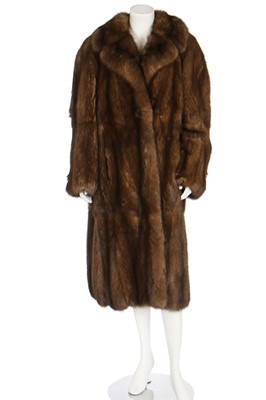Lot 30 - A sable coat by De Scale, probably 1980s