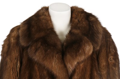 Lot 30 - A sable coat by De Scale, probably 1980s