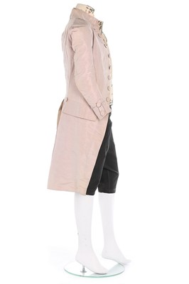 Lot 81 - A gentleman's pink silk coat, circa 1780, with...