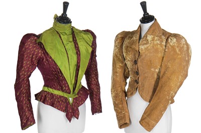 Lot 13 - Seven autumnal and winter bodices, mainly 1890s