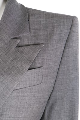 Lot 198 - An Alexander McQueen for Givenchy grey wool suit, Autumn-Winter 1998-99