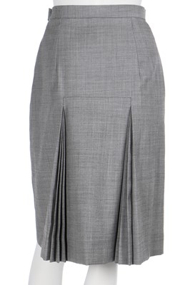Lot 198 - An Alexander McQueen for Givenchy grey wool suit, Autumn-Winter 1998-99