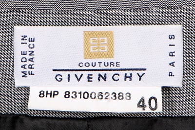 Lot 198 - An Alexander McQueen for Givenchy grey wool suit, Autumn-Winter 1998-99